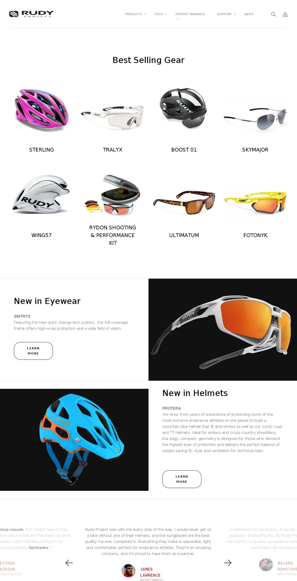 rudyprojectdealer.com shopify website screenshot