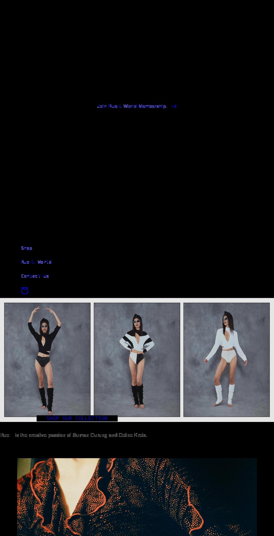 rue-l.com shopify website screenshot