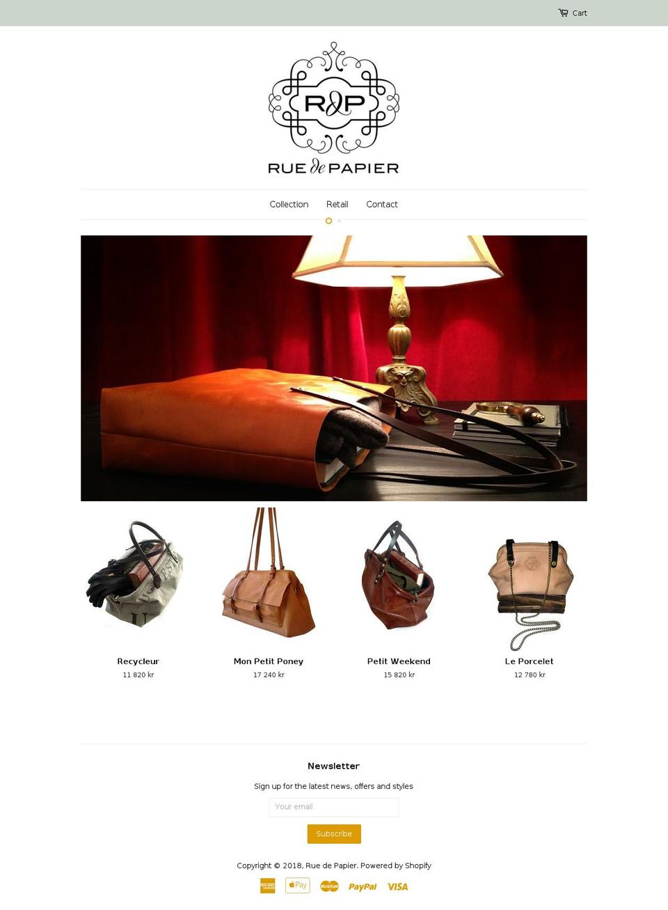 ruedepapier.com — Shopify storefront screenshot