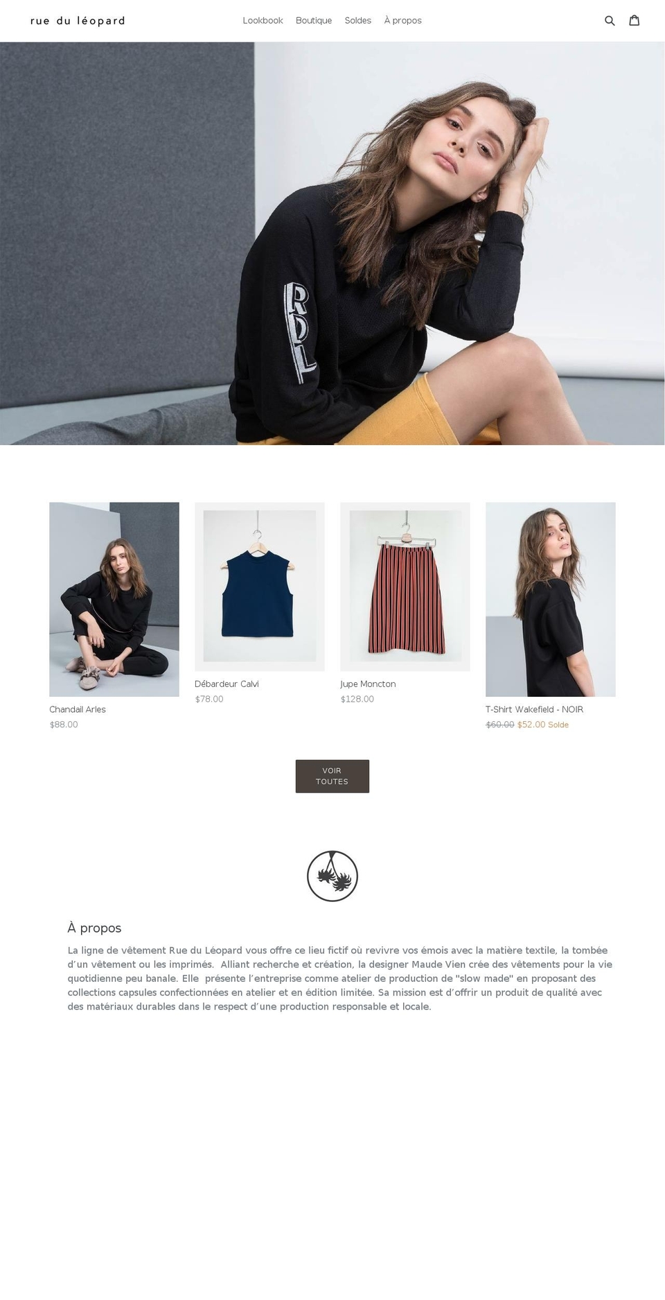 rueduleopard.com shopify website screenshot