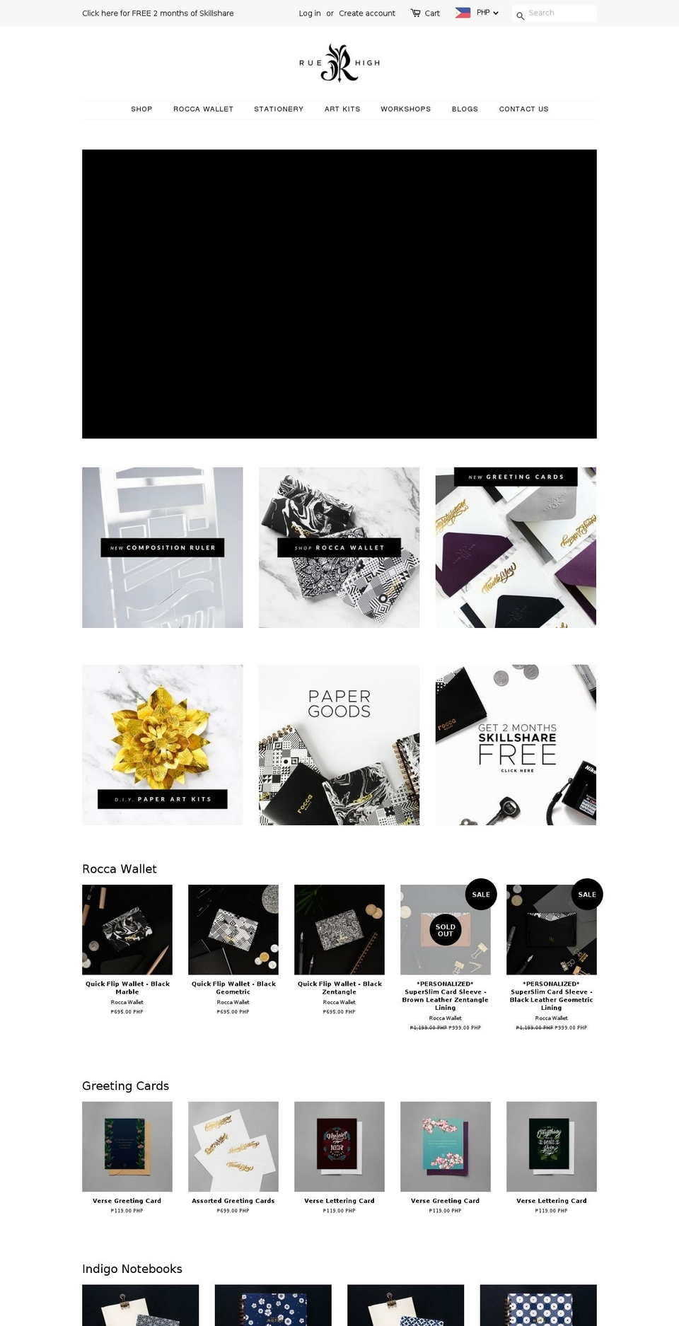 ruehigh.com — Shopify storefront screenshot