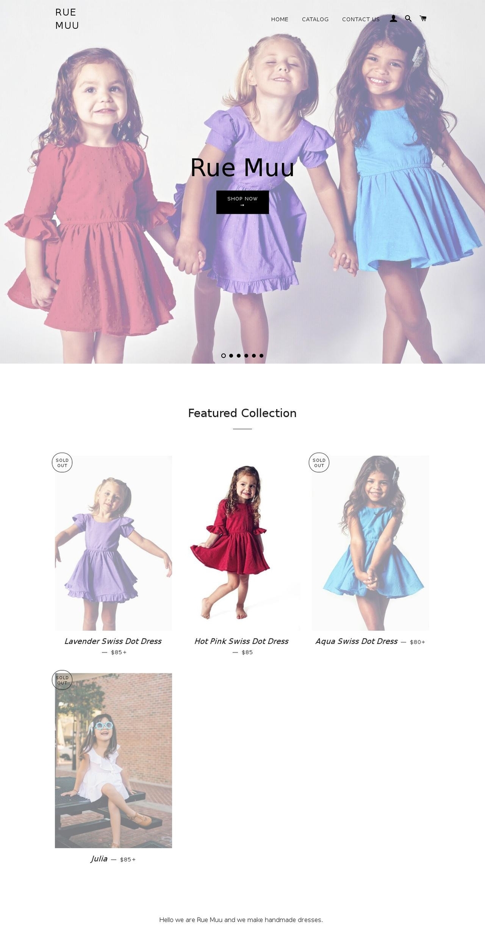 ruemuu.com — Shopify storefront screenshot