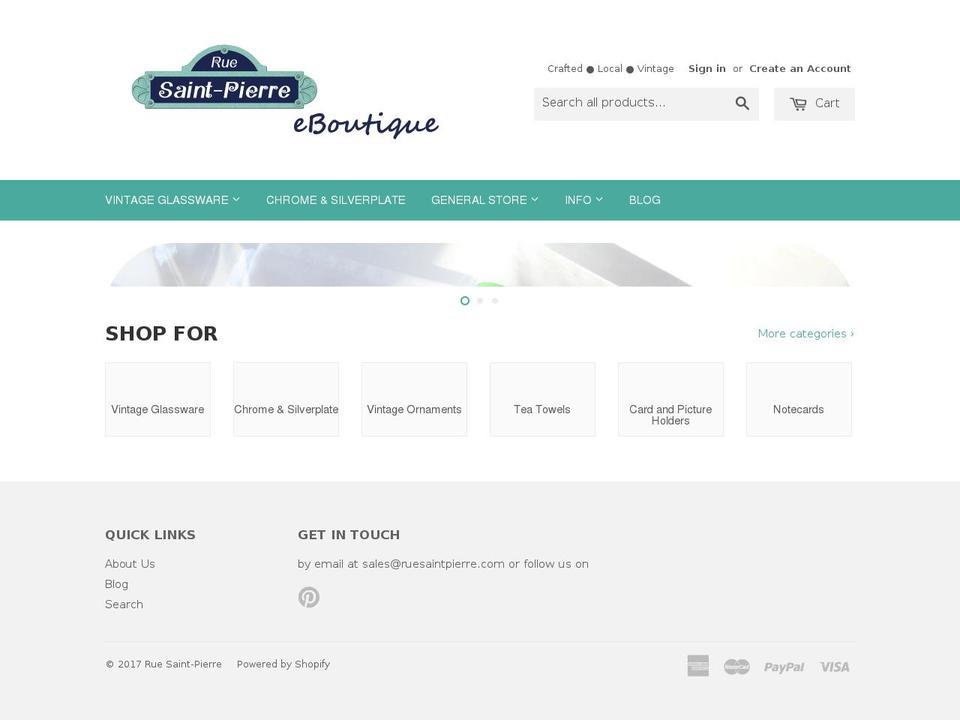 ruesaintpierre.com shopify website screenshot