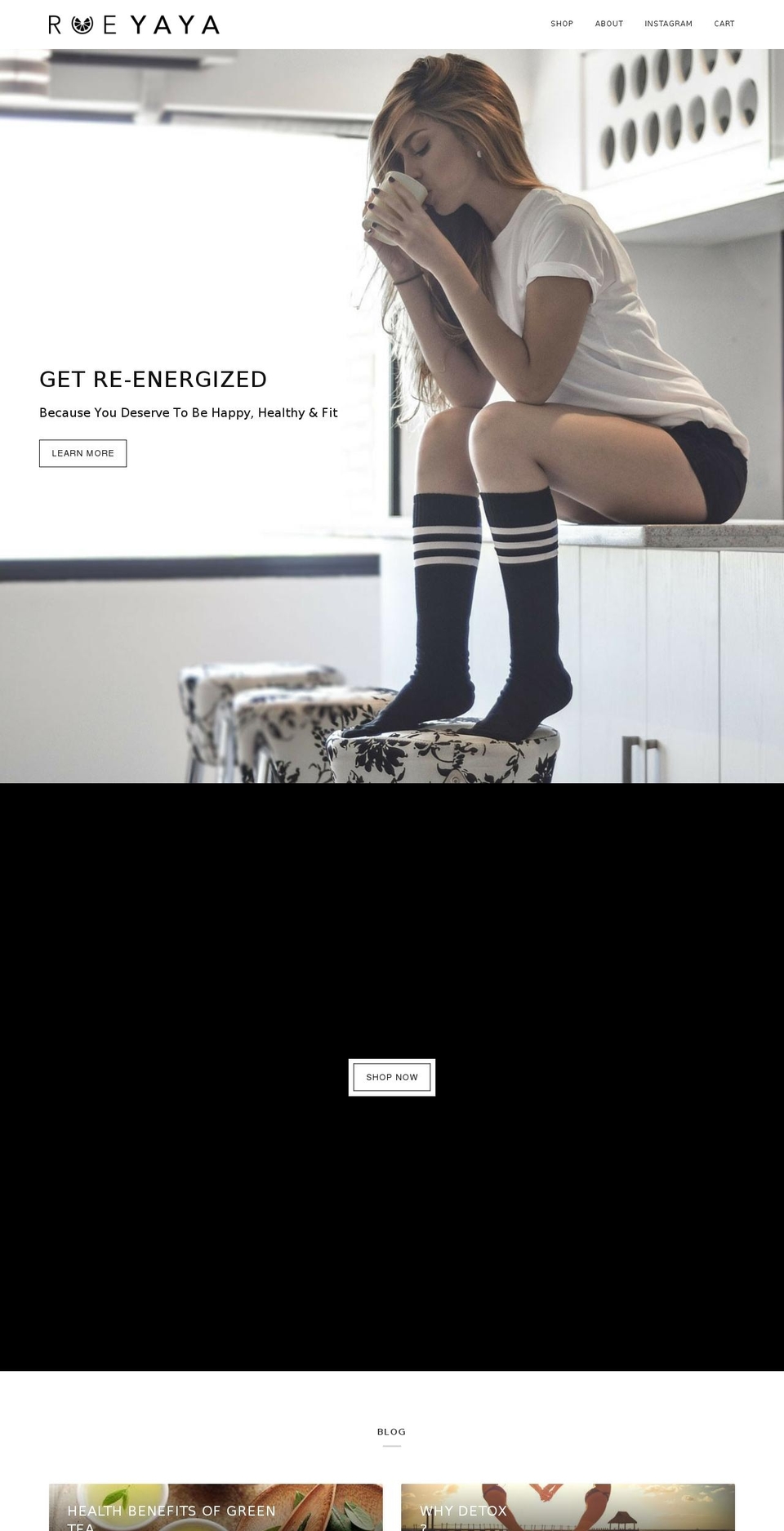 rueyaya.com shopify website screenshot