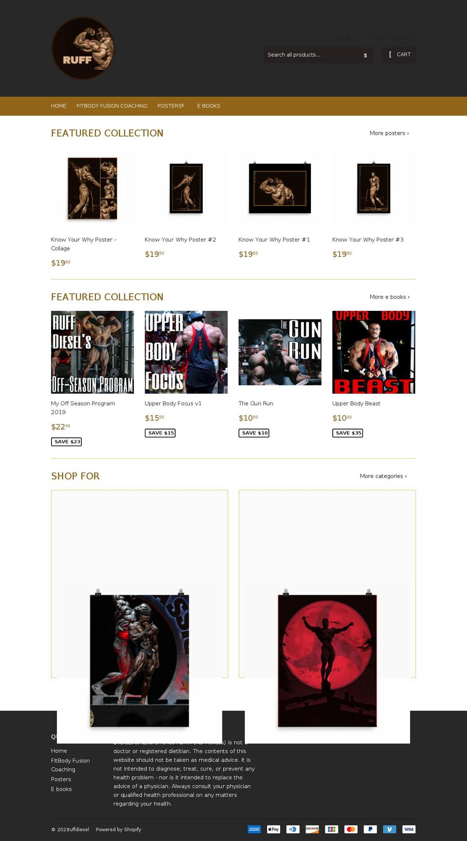 ruffdiesel.com — Shopify storefront screenshot