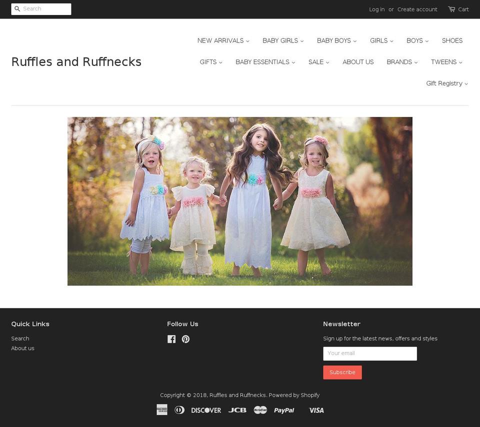 rufflesandruffneckstn.com shopify website screenshot