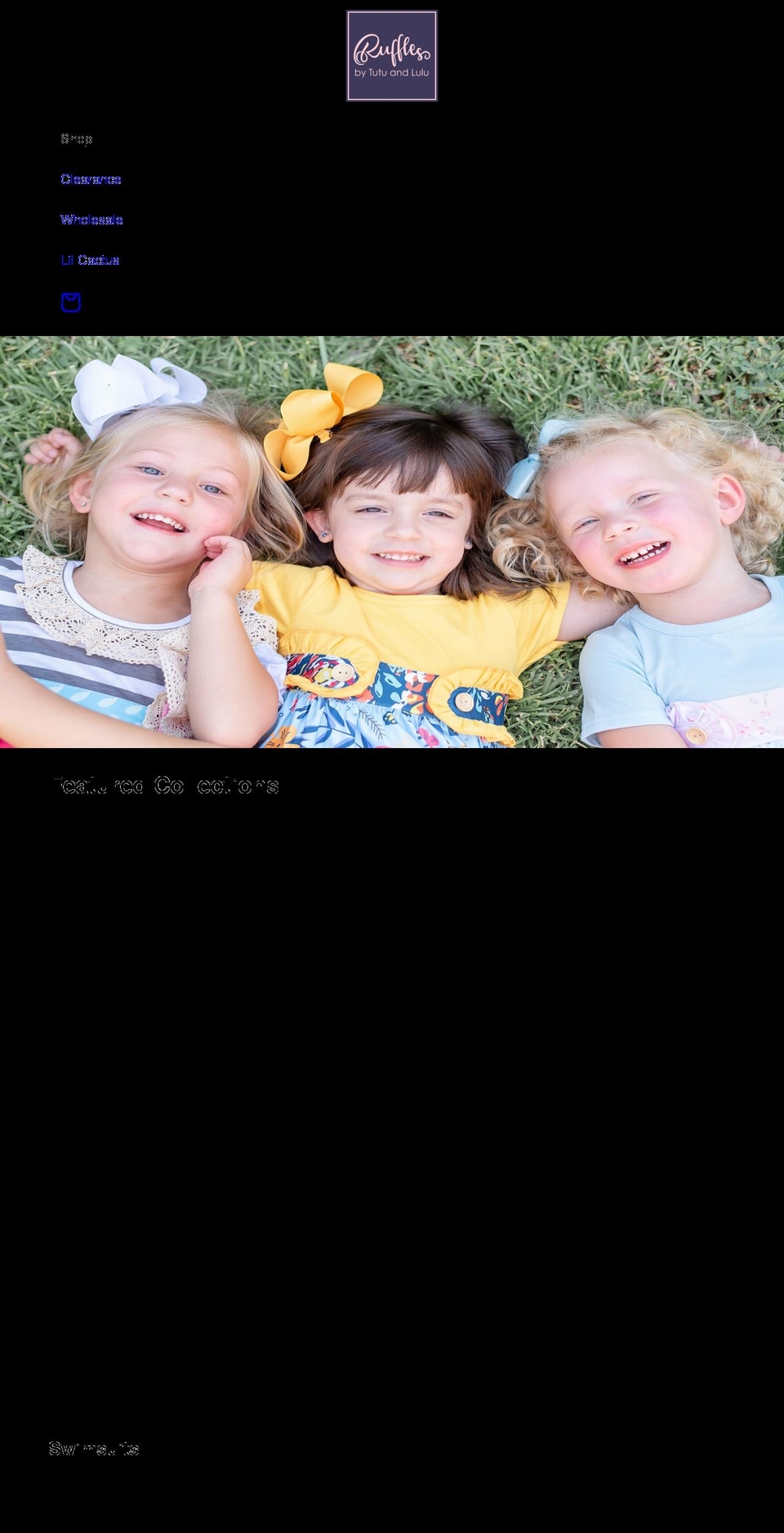 rufflesbytutuandlulu.com shopify website screenshot