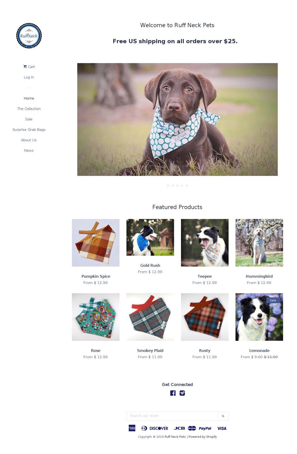 ruffneckpets.com — Shopify storefront screenshot
