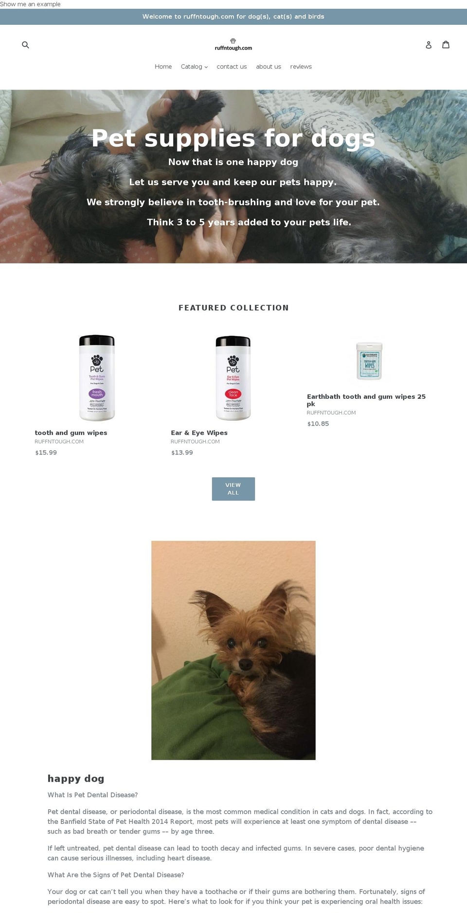 ruffntough.com shopify website screenshot