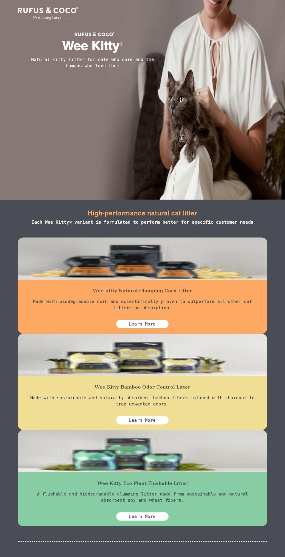 rufusandcoco.com shopify website screenshot
