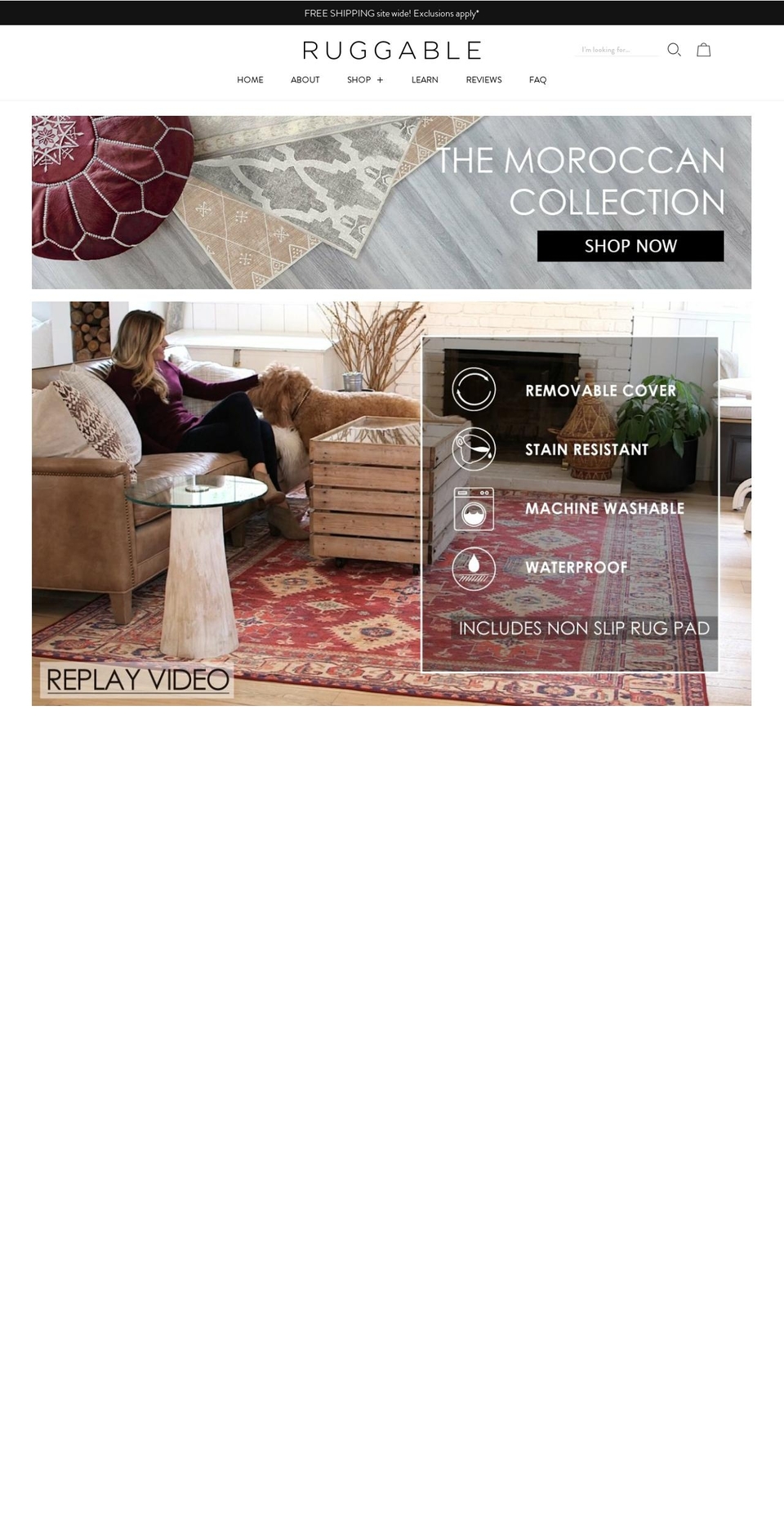 Ruggable | Live \u0026 Backed Up 5-9-18 Shopify theme site example rugable.com
