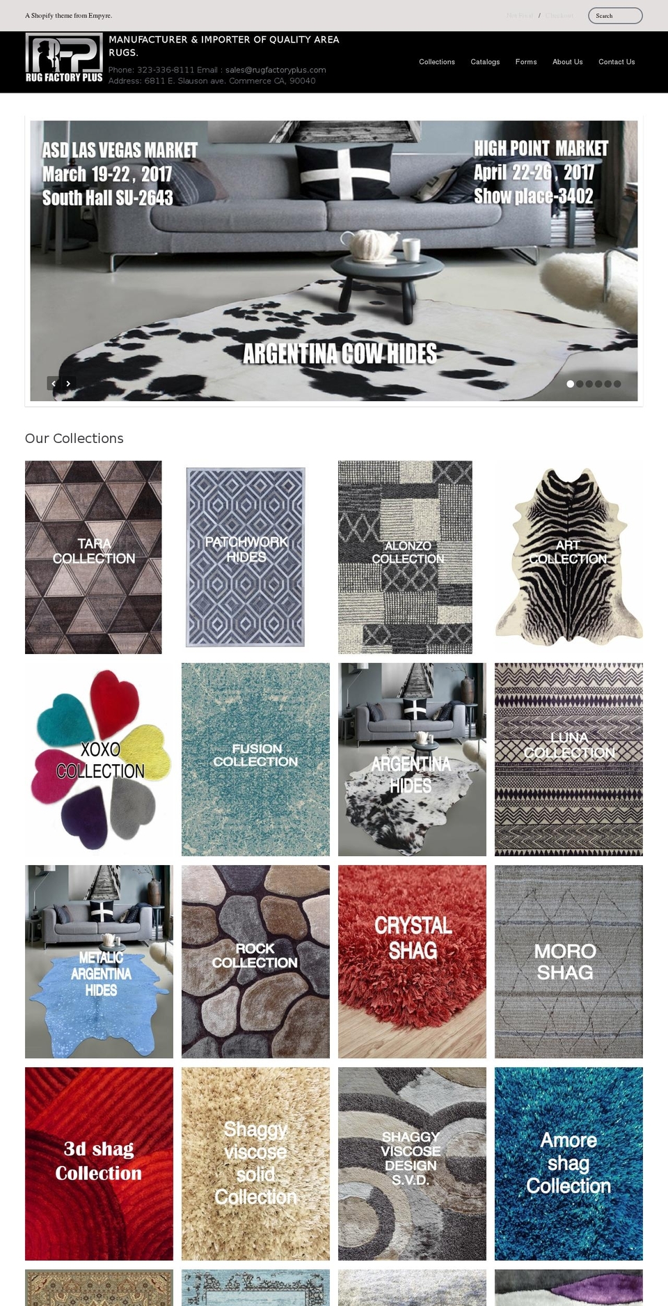 rugfactoryplus.com shopify website screenshot