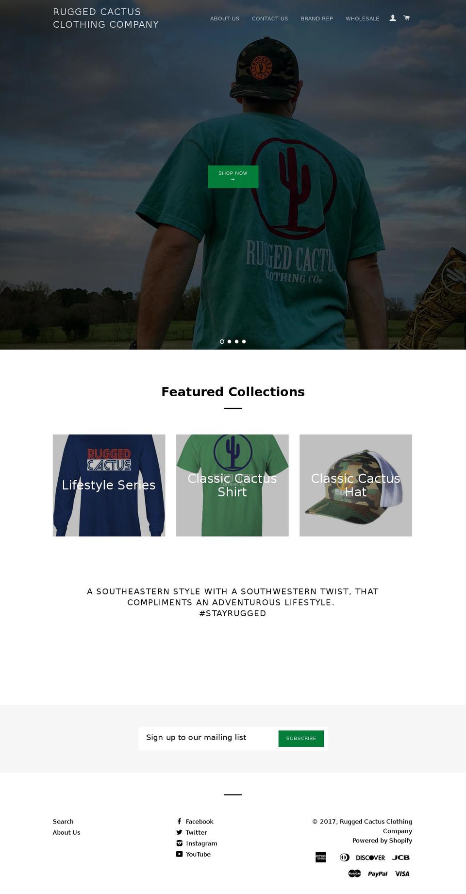ruggedcactus.com shopify website screenshot