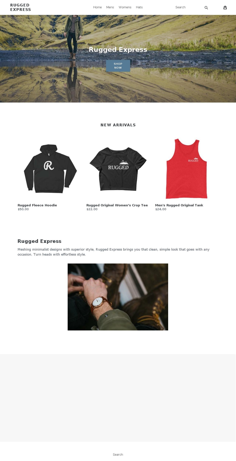 ruggedexpress.com — Shopify storefront screenshot