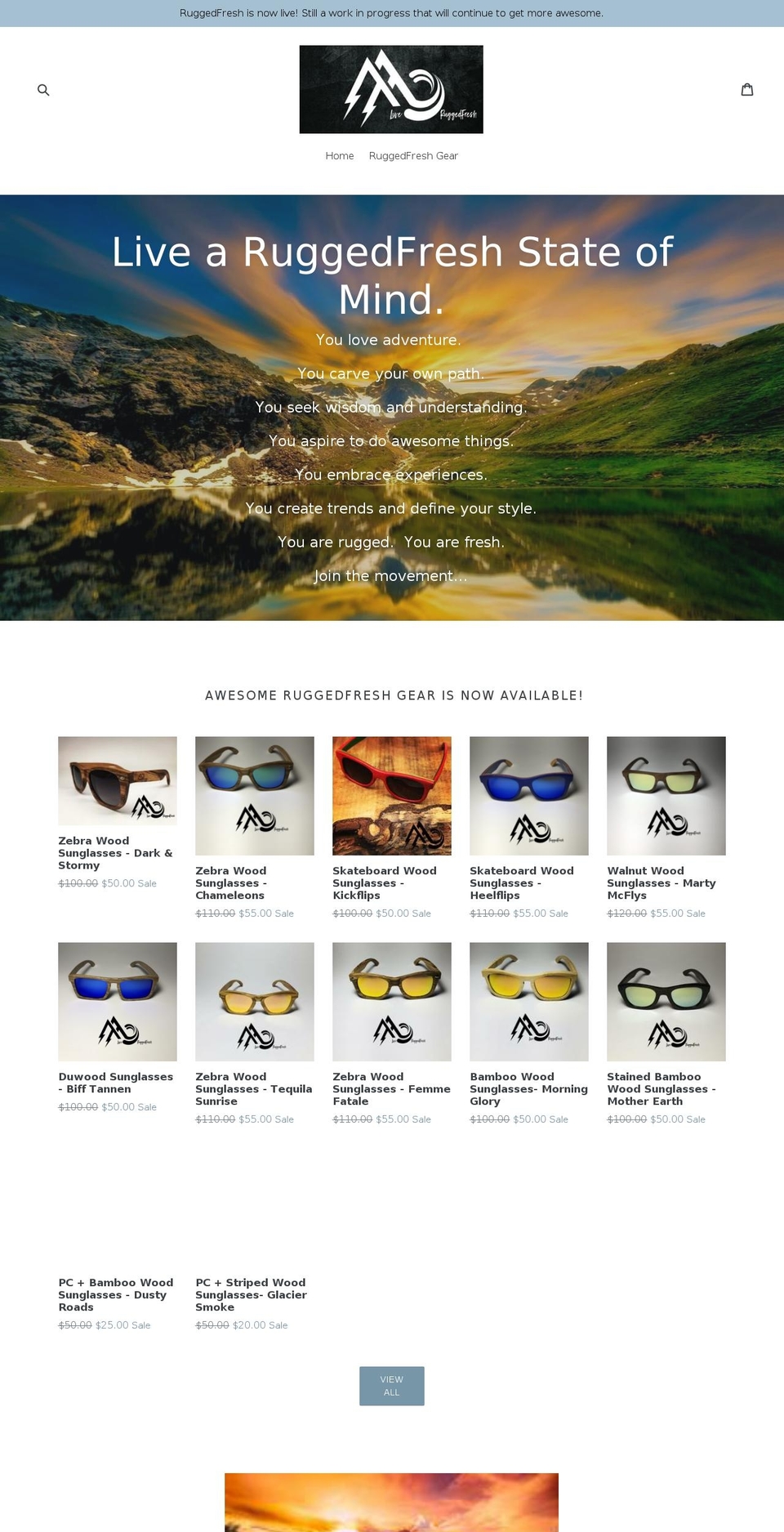 ruggedfresh.com — Shopify storefront screenshot