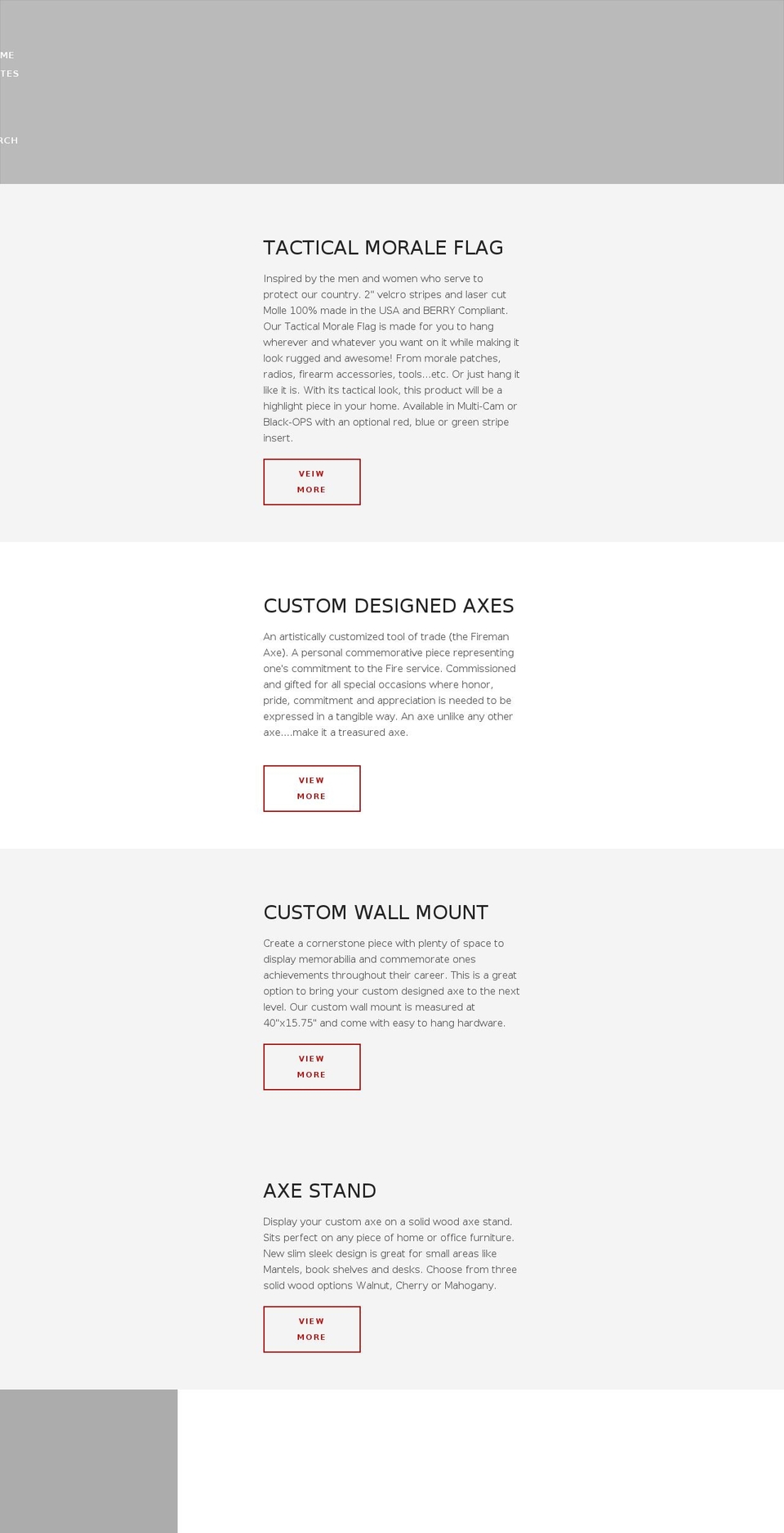 ruggedgloryaxes.com shopify website screenshot