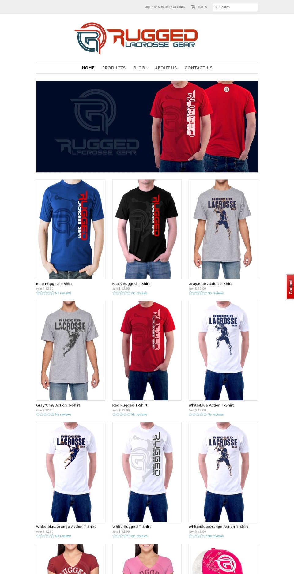 ruggedlacrossegear.com shopify website screenshot