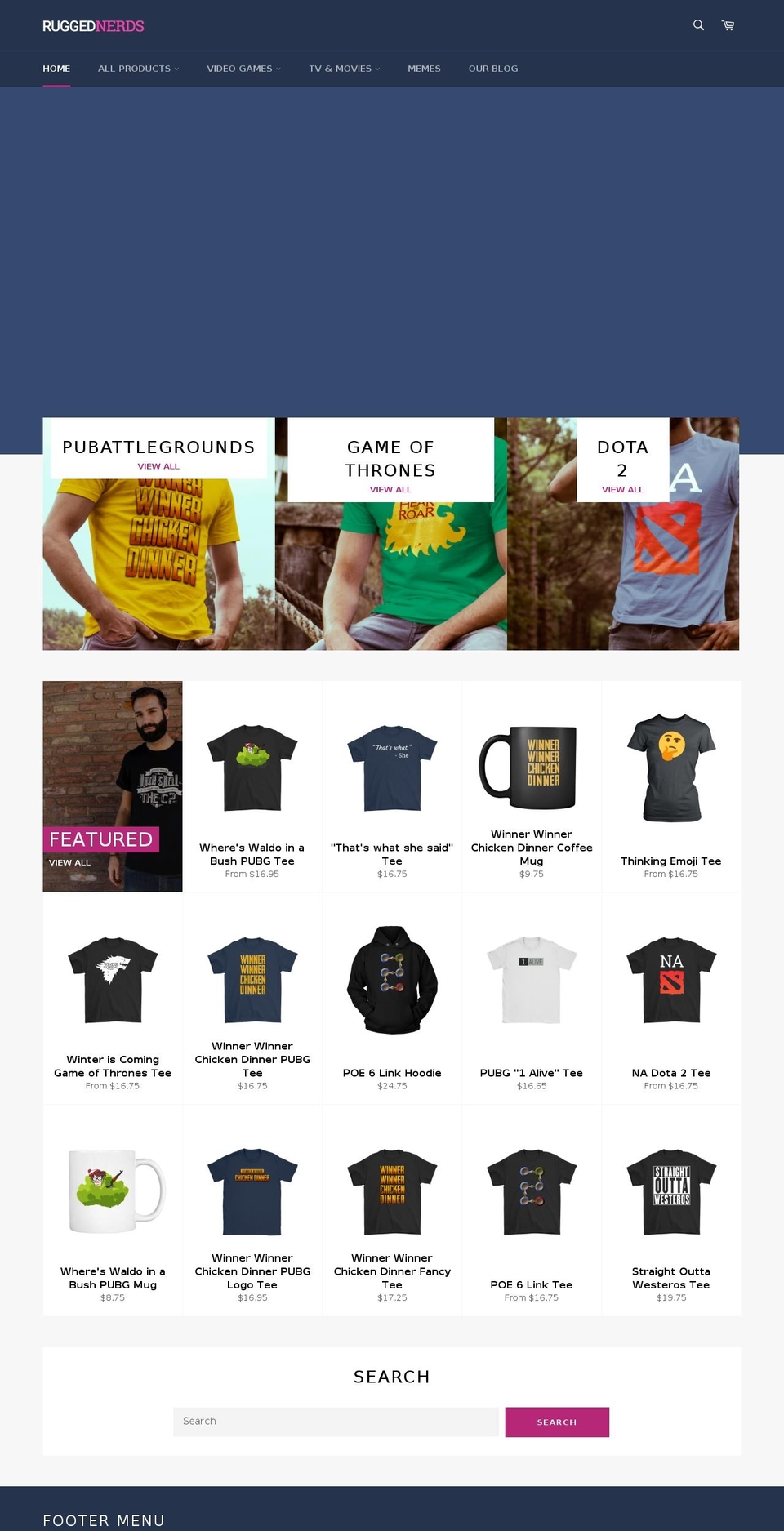 ruggednerds.com — Shopify storefront screenshot