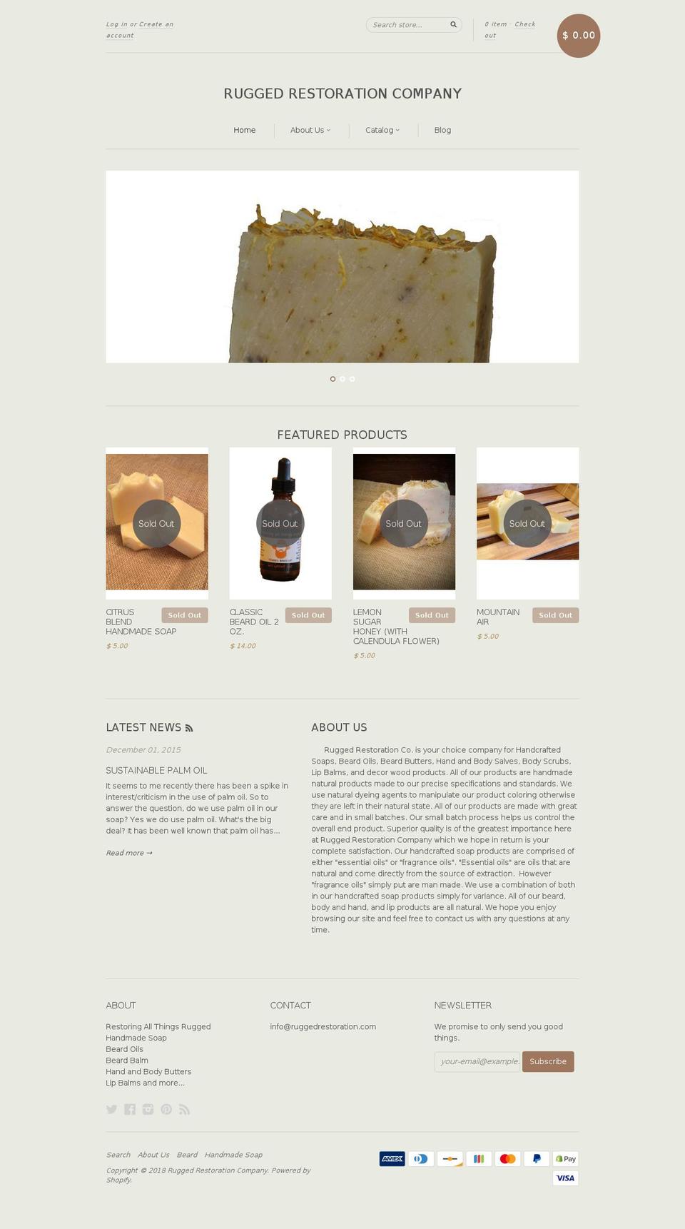 ruggedrestoration.org shopify website screenshot