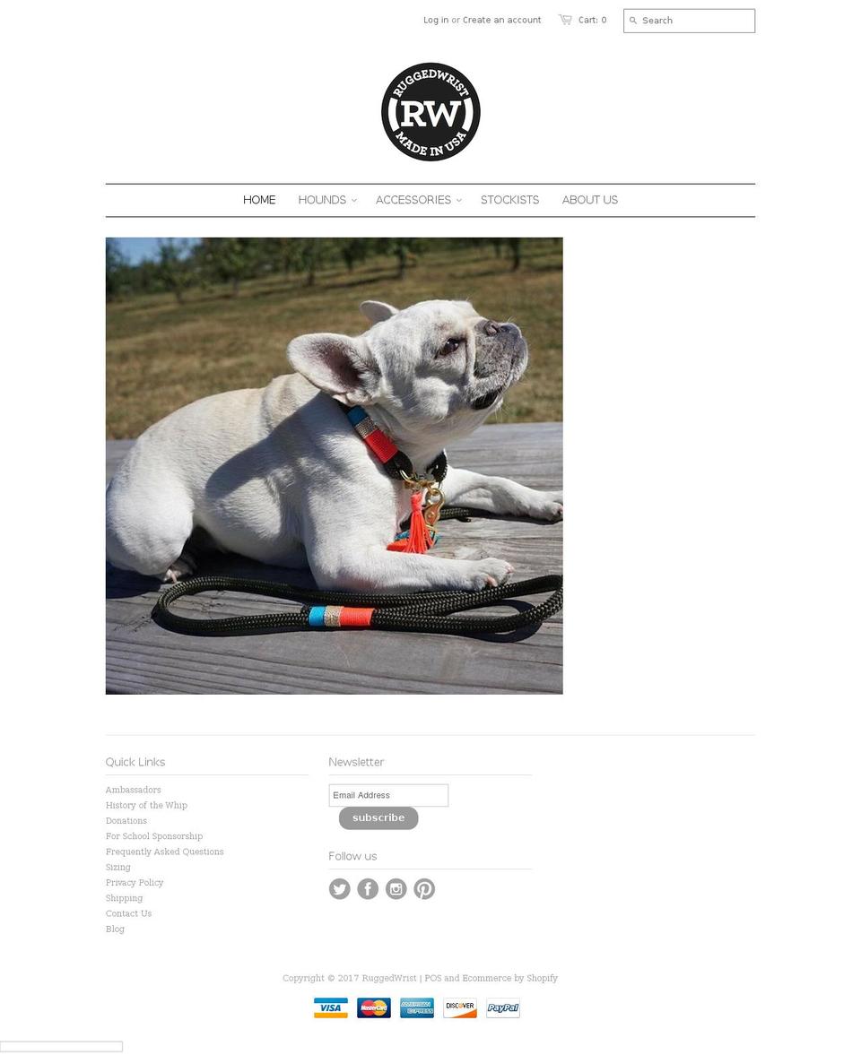 ruggedwrist.com shopify website screenshot