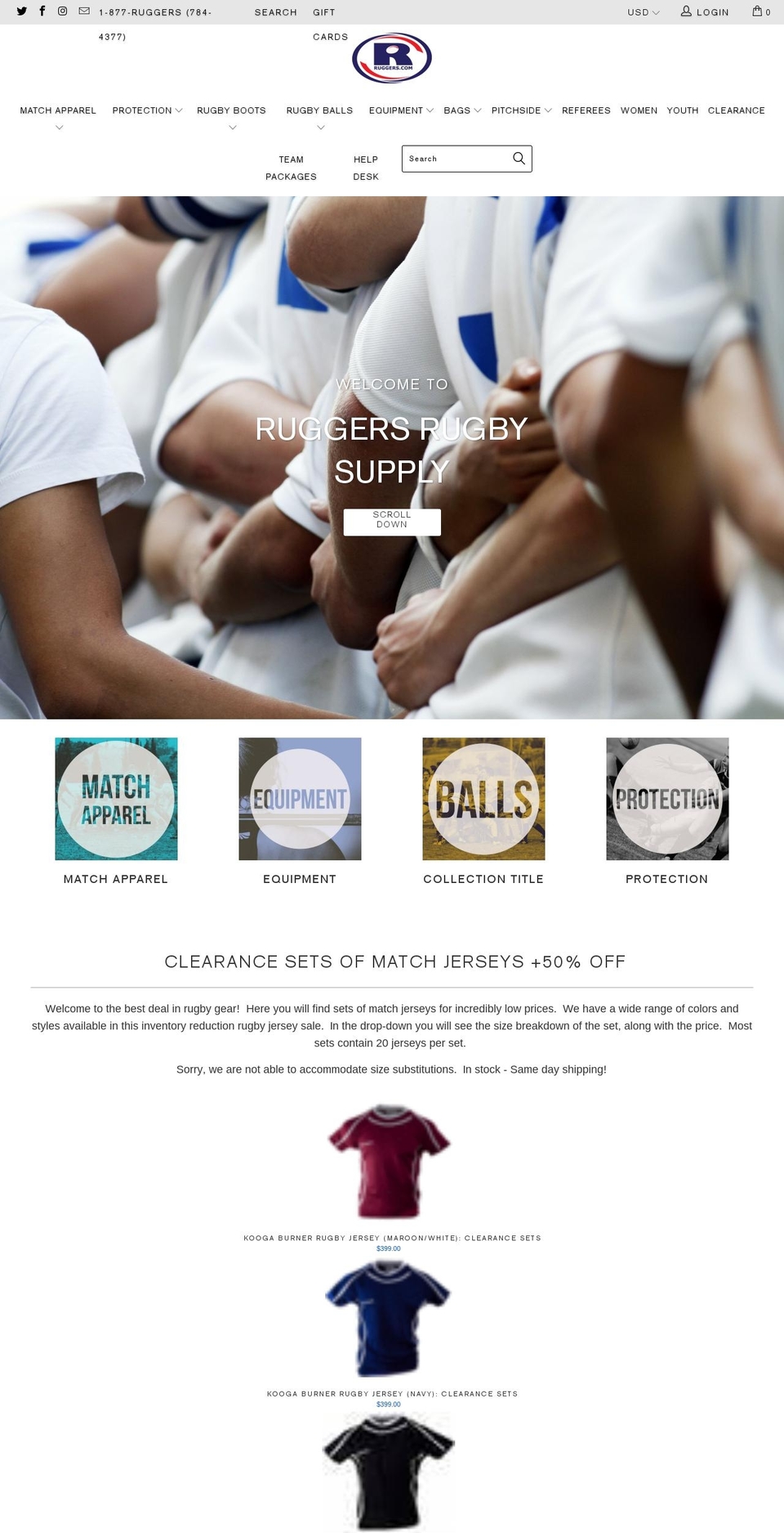 ruggers.mobi shopify website screenshot