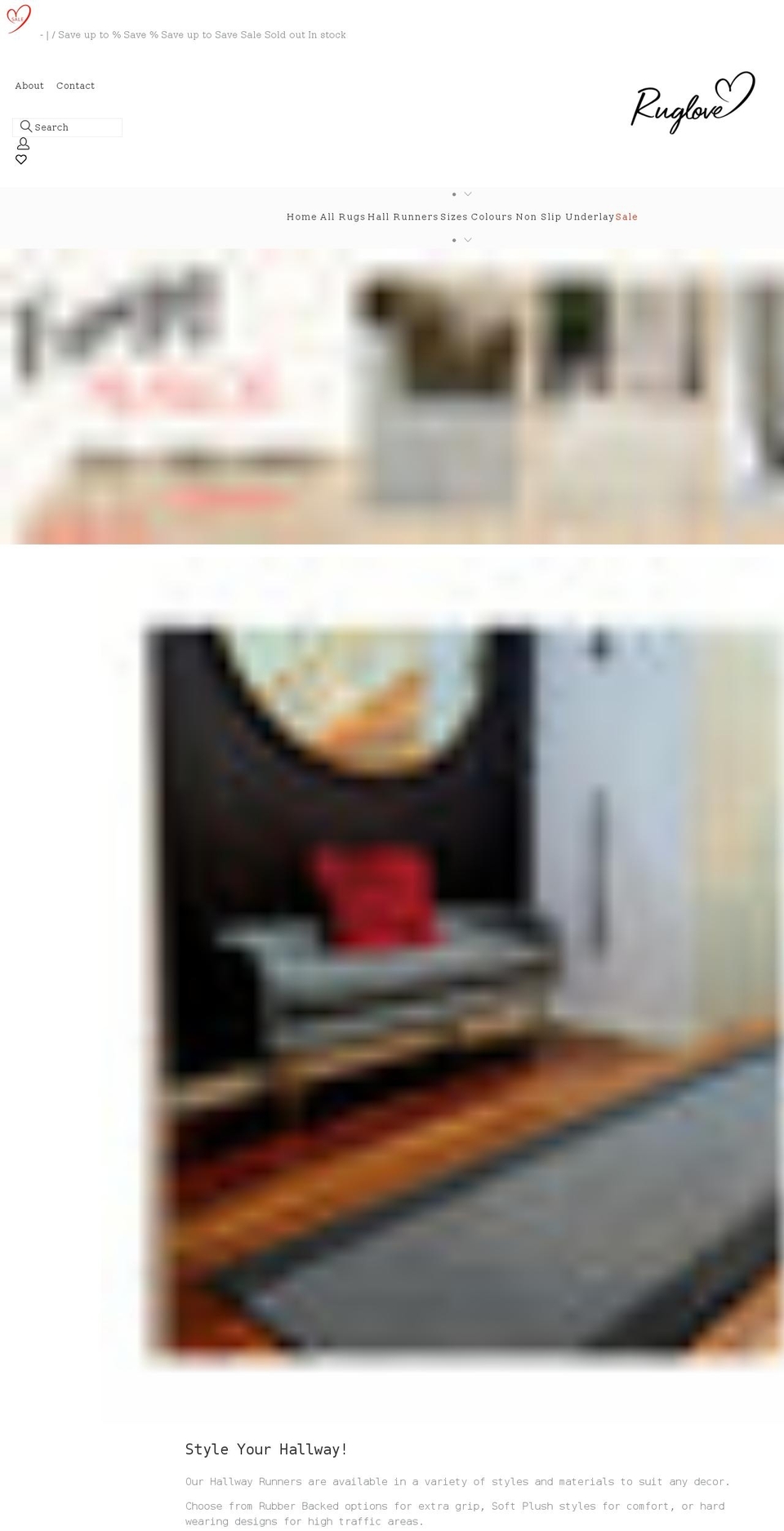 ruglove.com.au shopify website screenshot