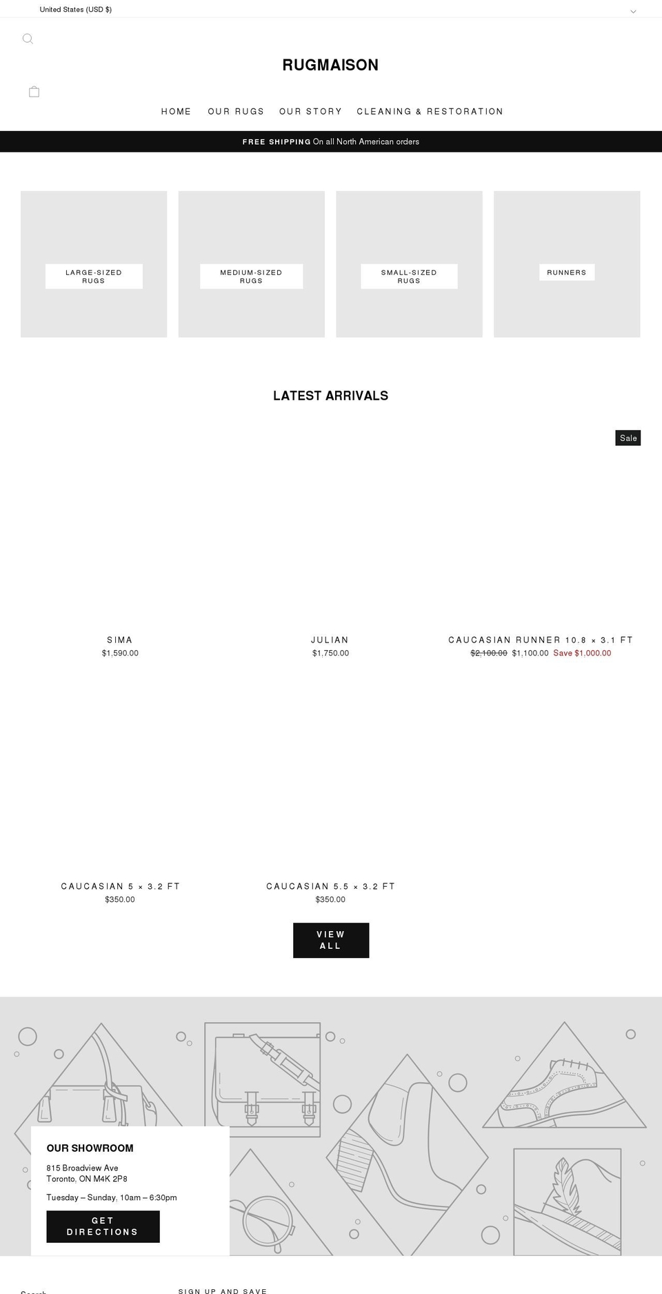 rugmaison.com shopify website screenshot