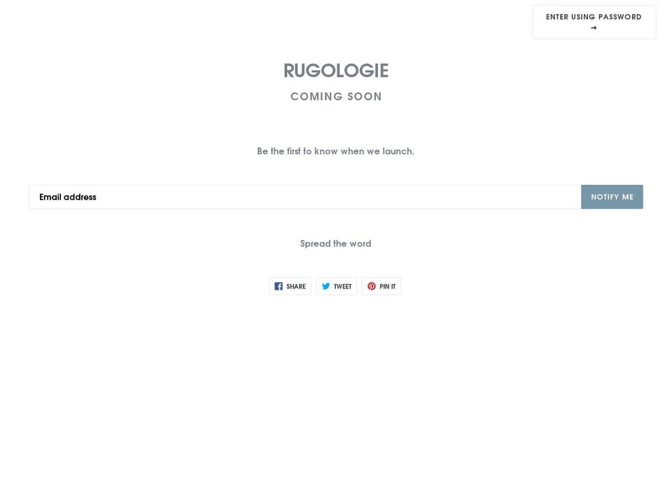 rugologie.com — Shopify storefront screenshot