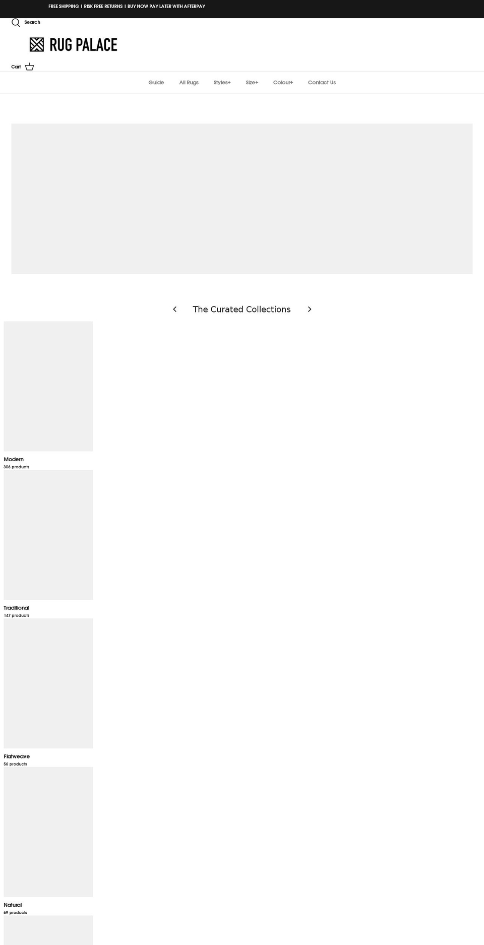rugpalace.com.au shopify website screenshot
