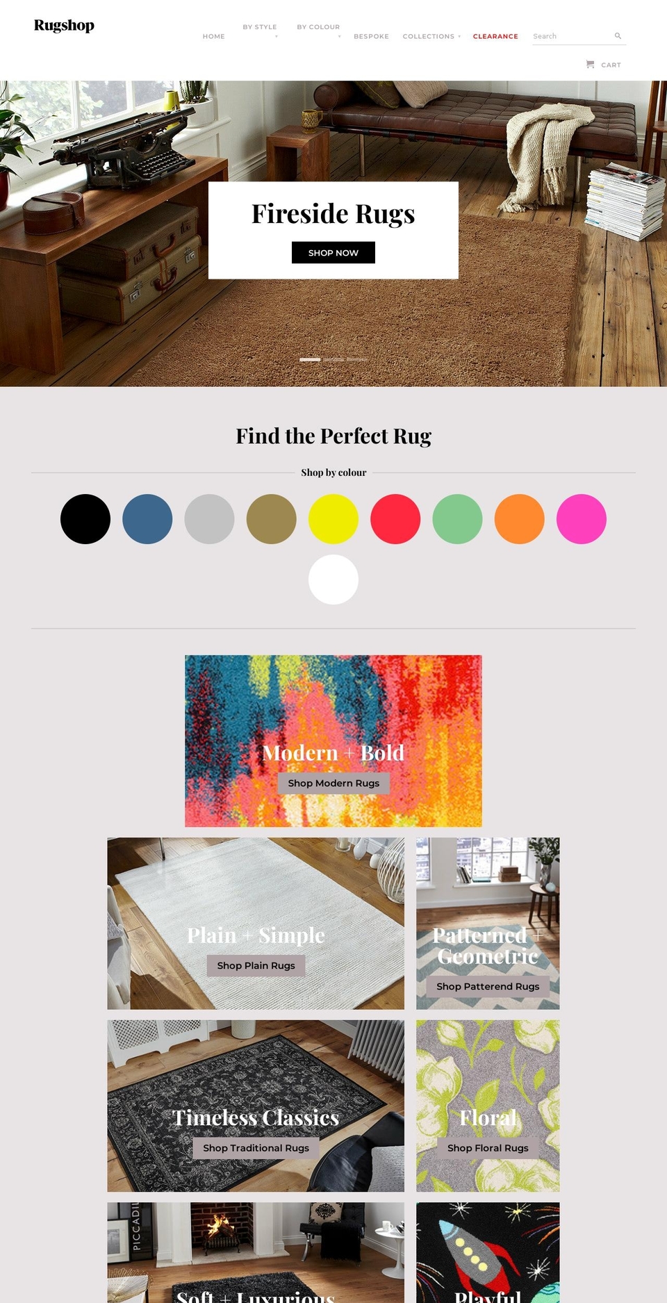 rugshop.co.uk shopify website screenshot
