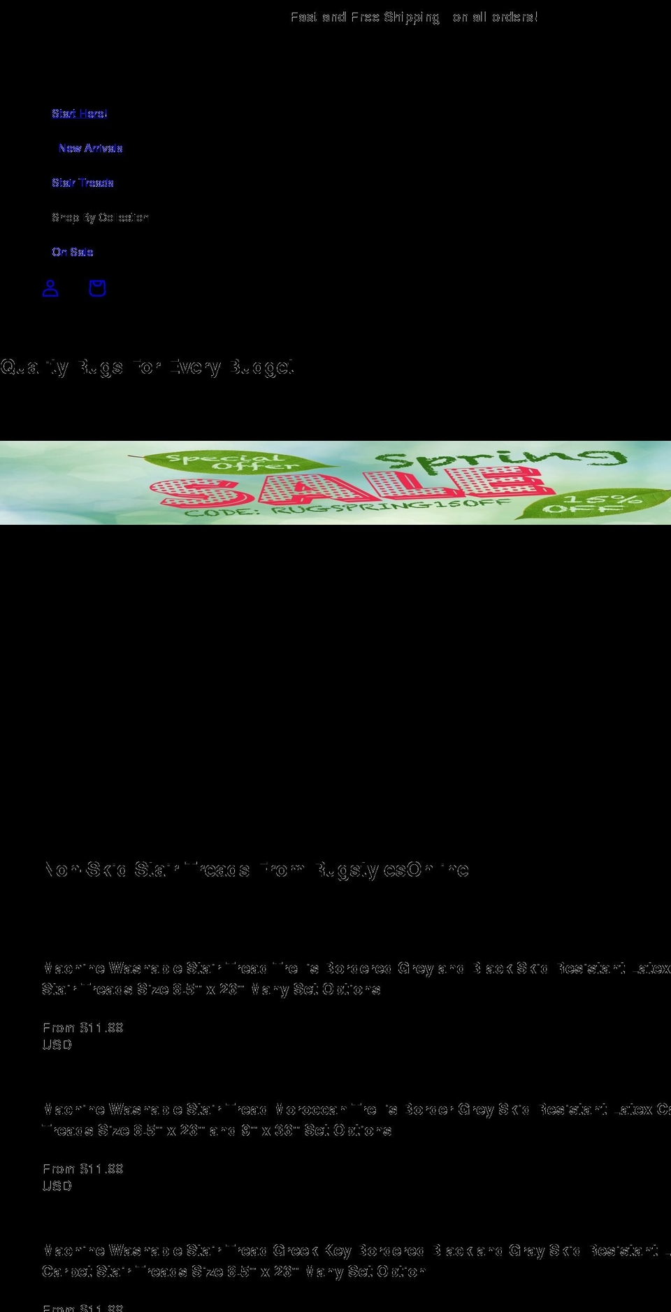 rugstylesonline.com shopify website screenshot