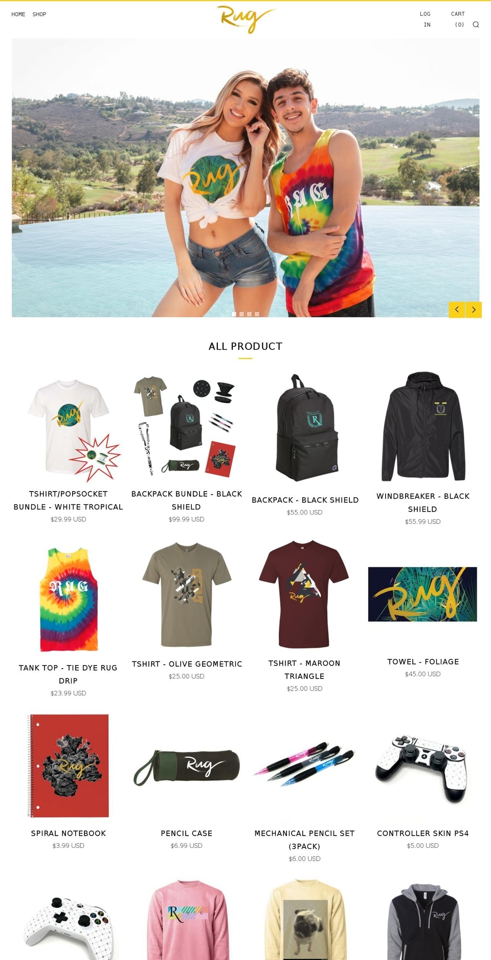 rugwear.com — Shopify storefront screenshot