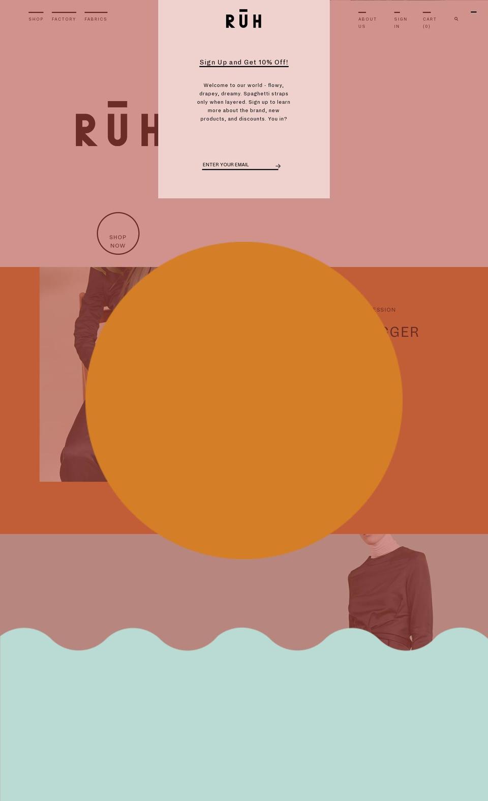 ruhcollective.com shopify website screenshot