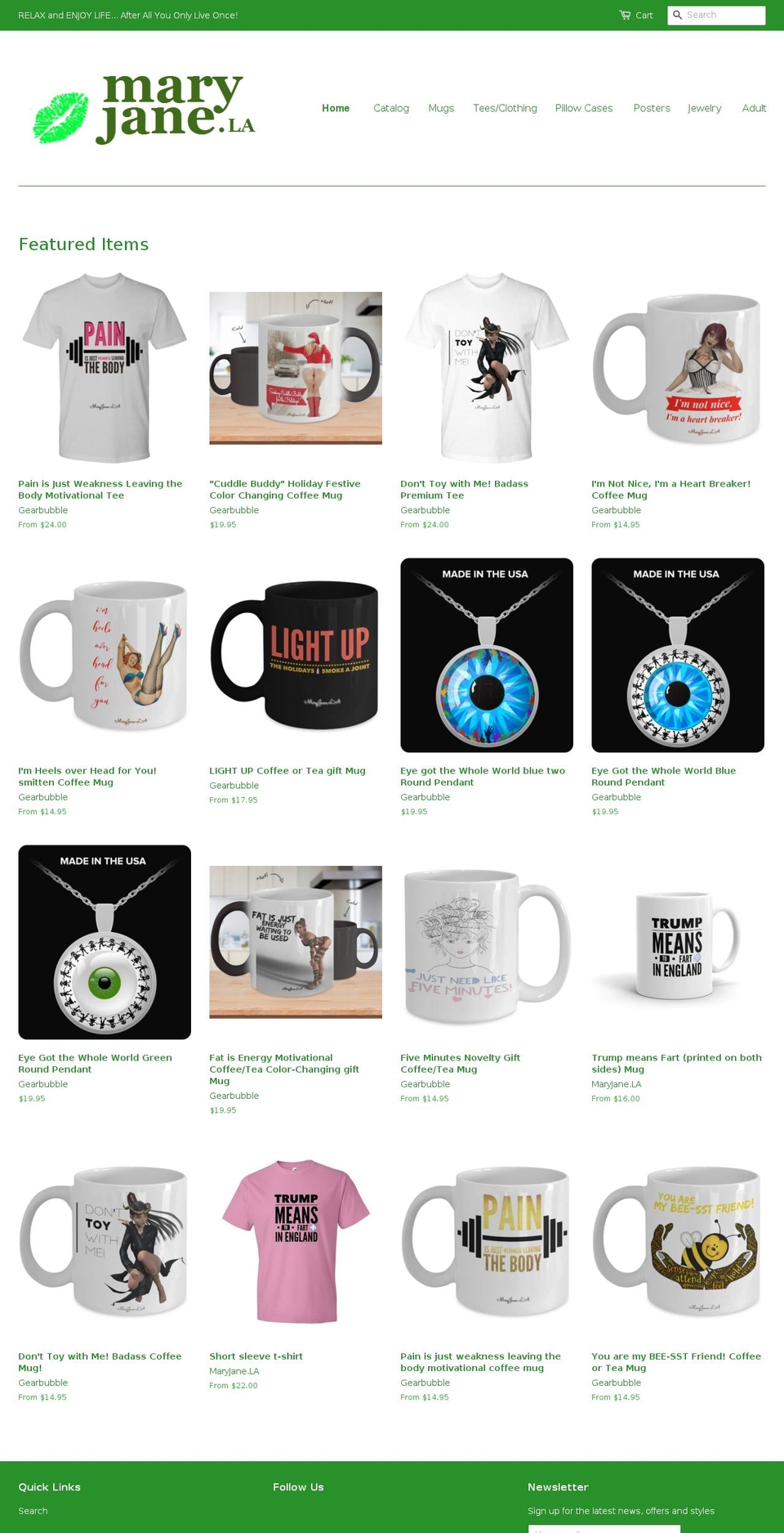ruhigh.com shopify website screenshot