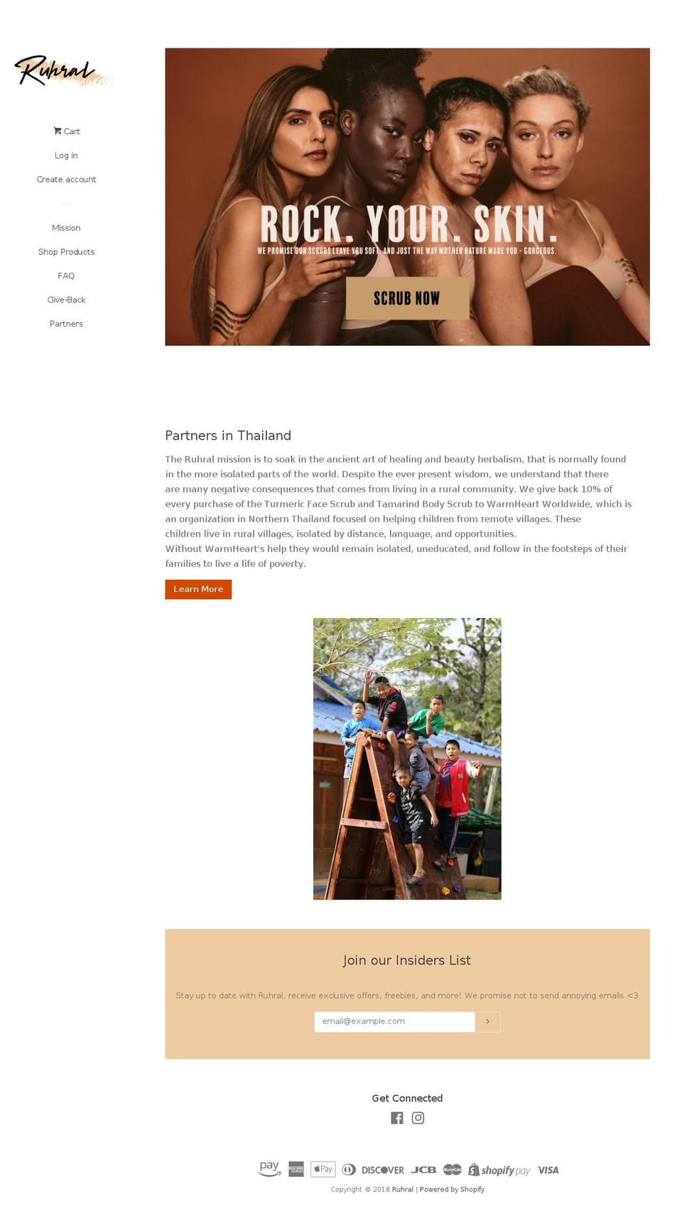 ruhral.com — Shopify storefront screenshot