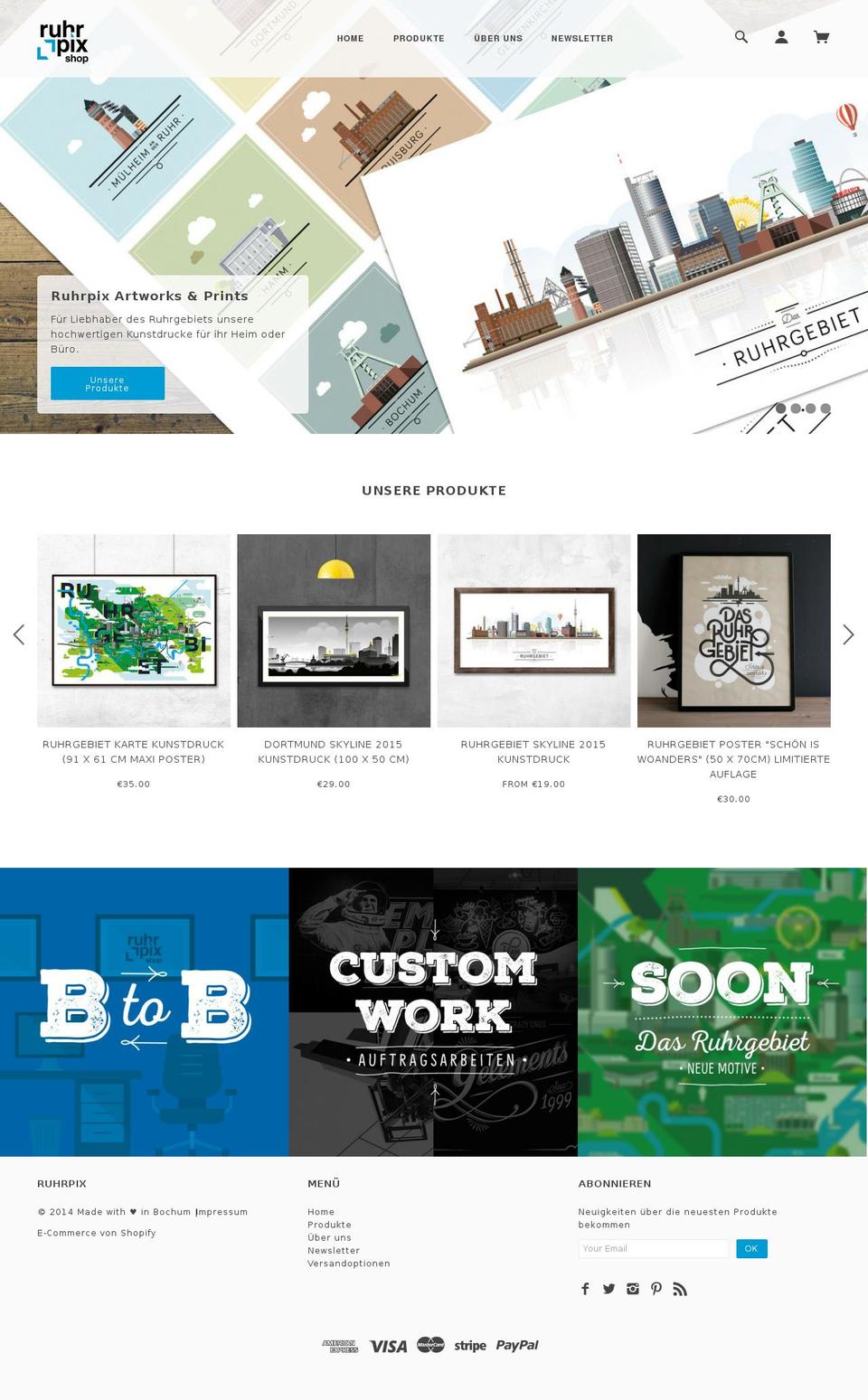 ruhrpix.com shopify website screenshot