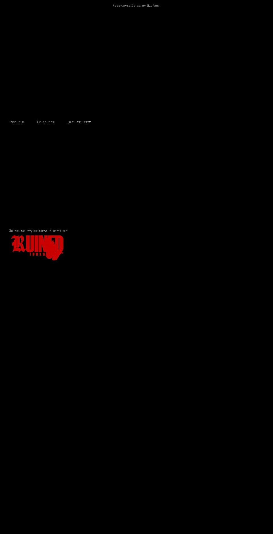 ruinedidols.com shopify website screenshot