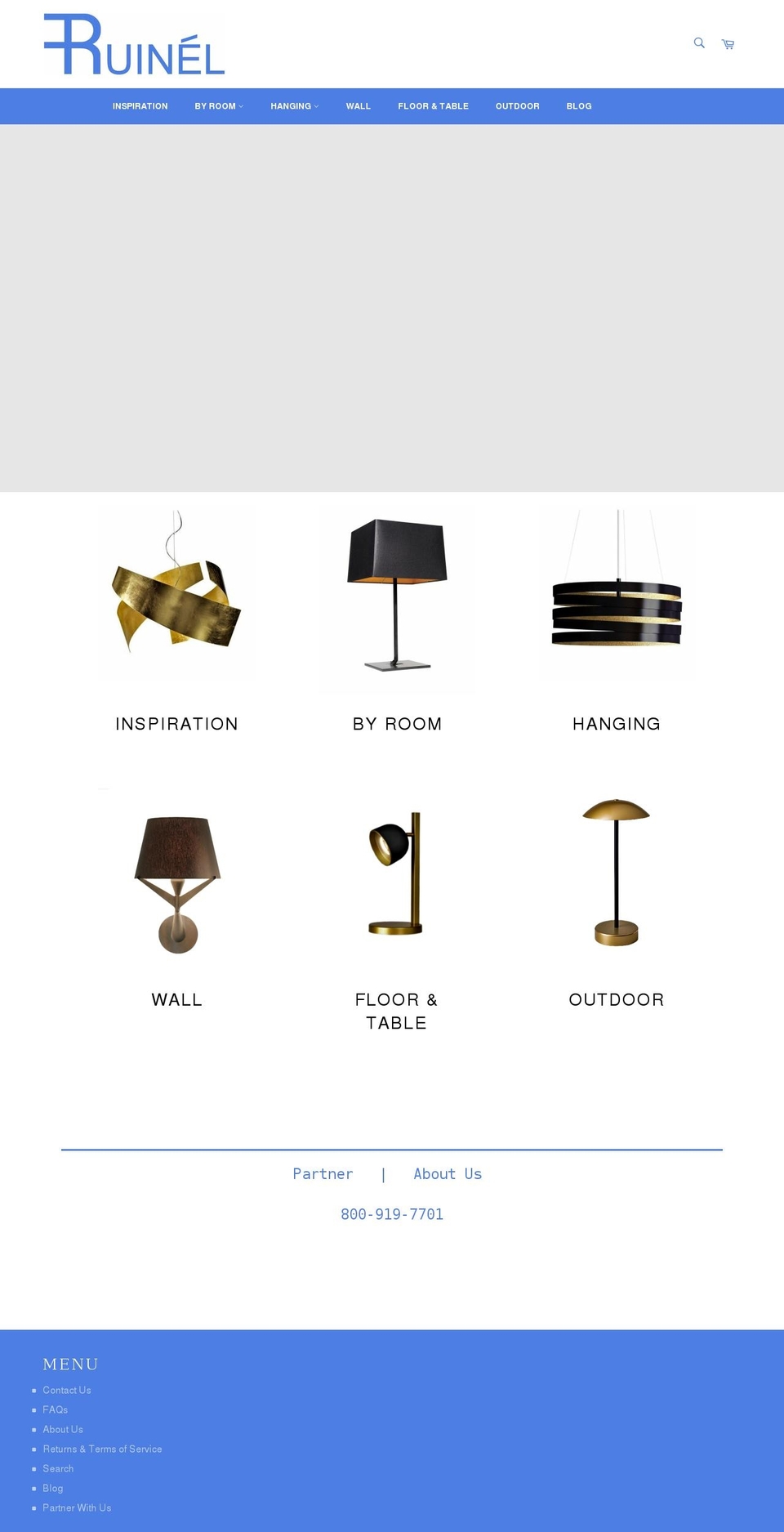 ruinel.com shopify website screenshot