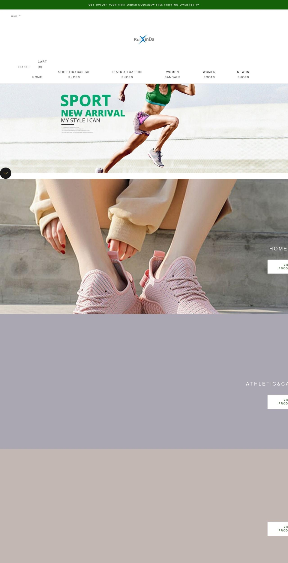 ruixindaus.com shopify website screenshot