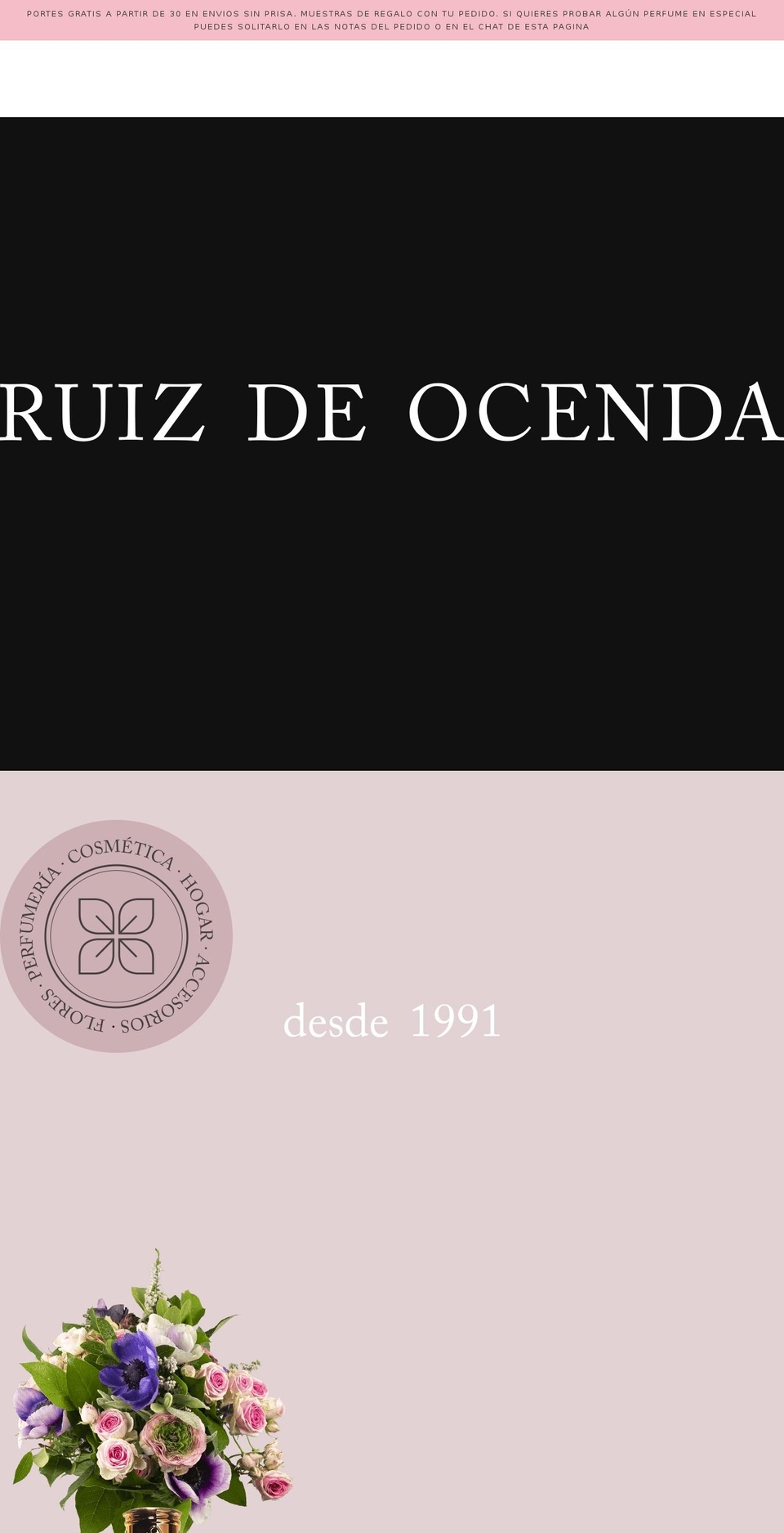 ruizdeocenda.com shopify website screenshot