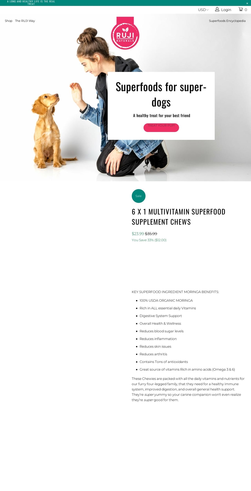 rujinaturals.com shopify website screenshot