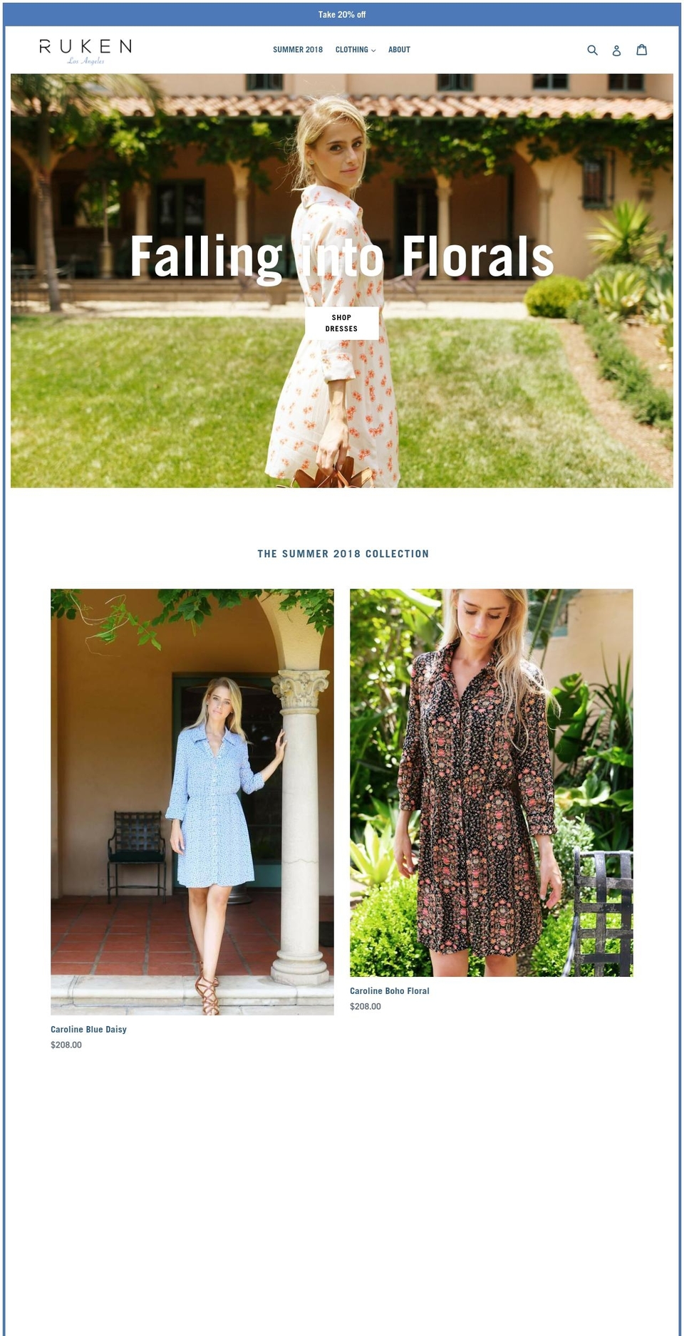 ruken.com — Shopify storefront screenshot