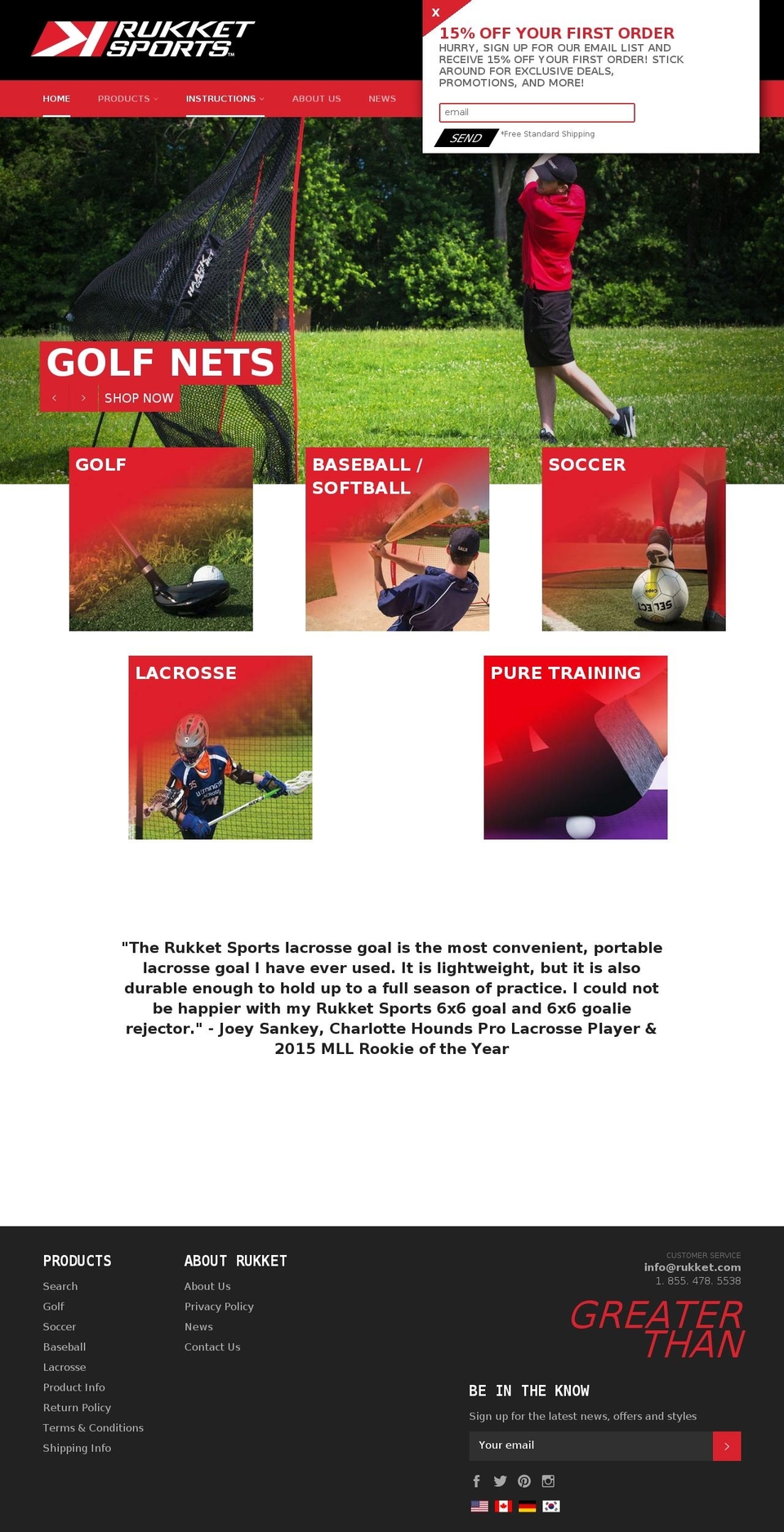 rukket.com shopify website screenshot