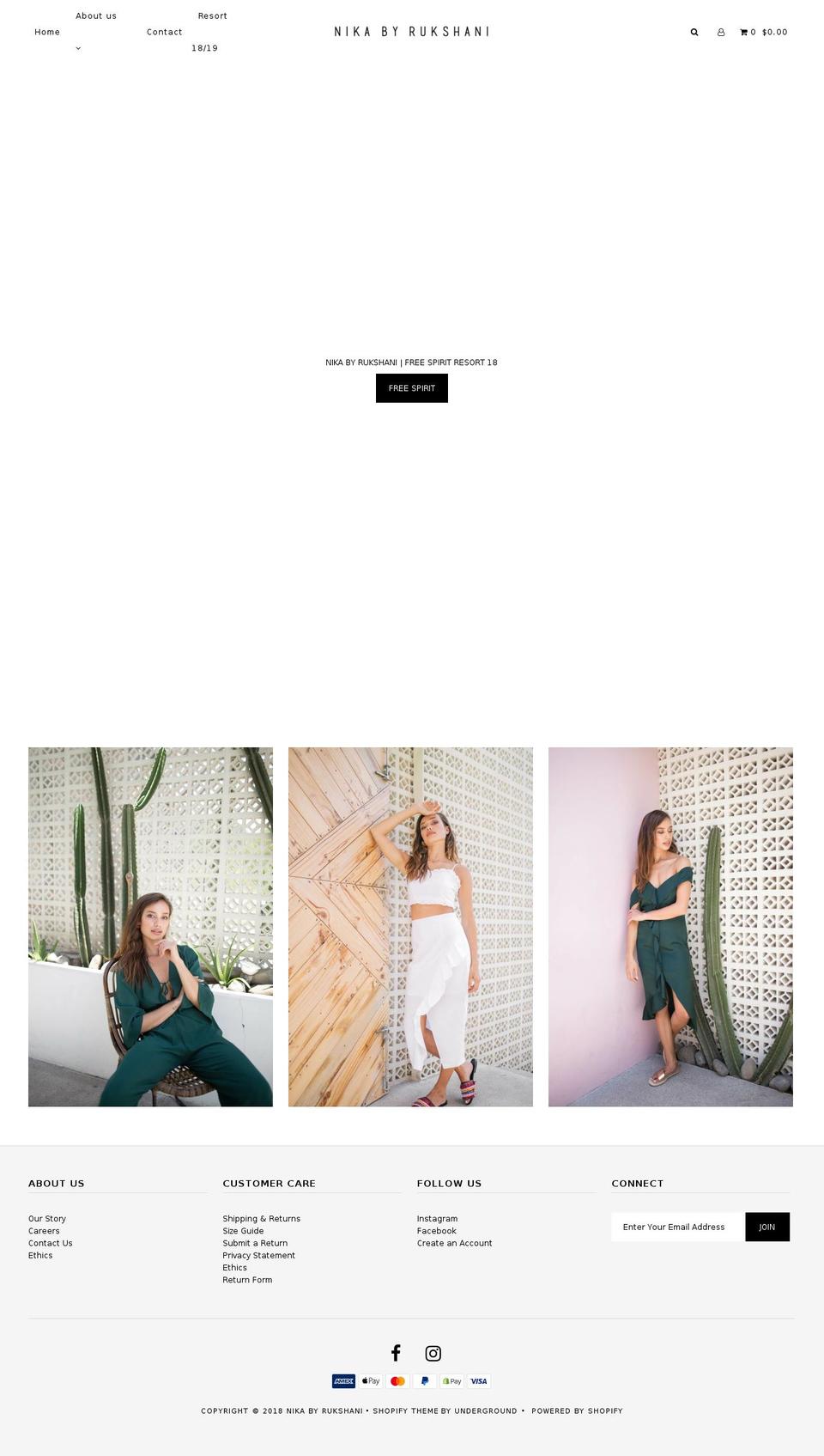 rukshani.net shopify website screenshot