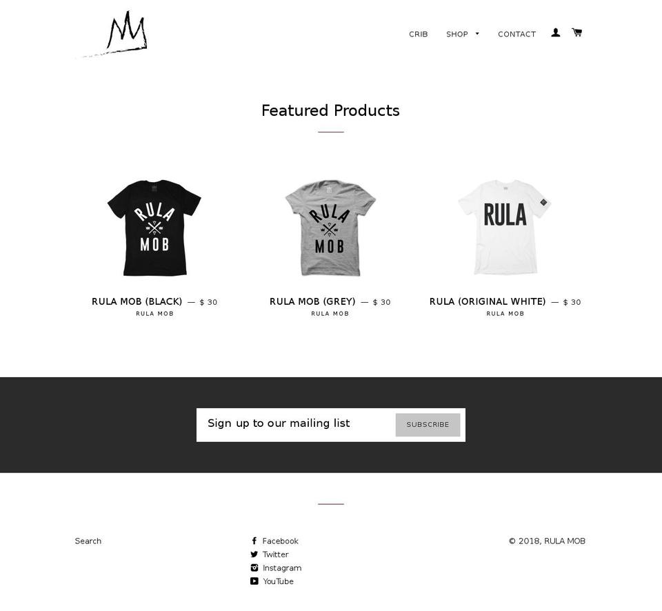 rulawear.com — Shopify storefront screenshot