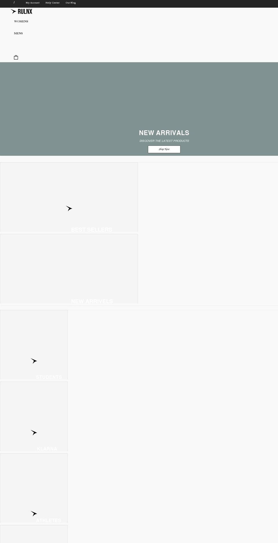 rulnx.com shopify website screenshot