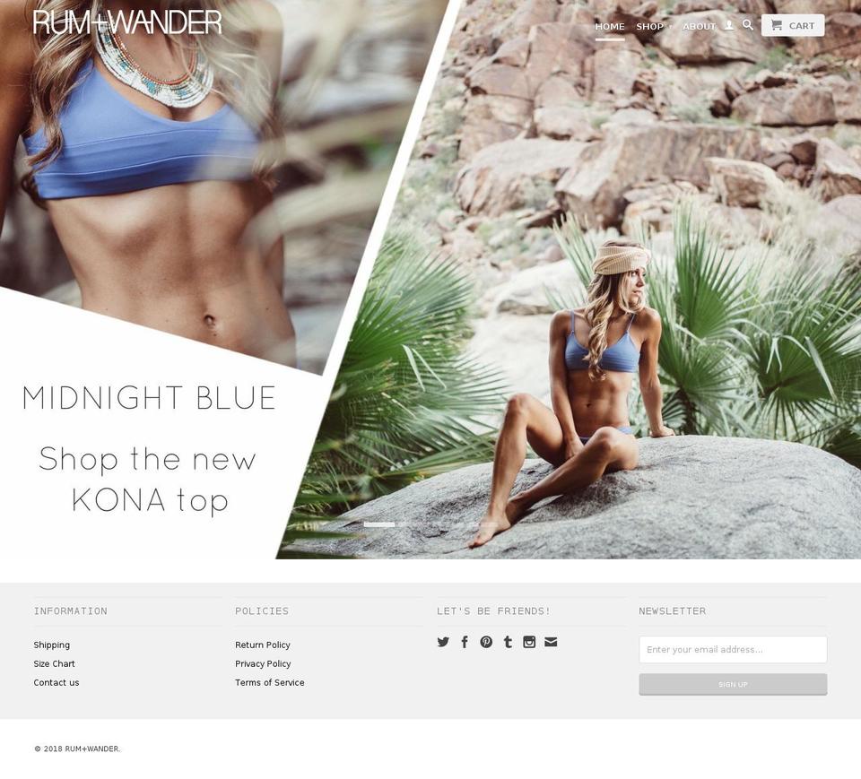 RumsBeach- Site 2 Shopify theme site example rumandwander.com
