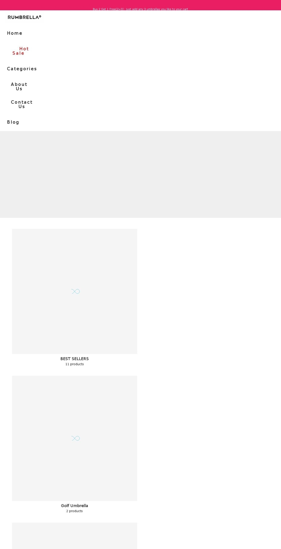rumbrella.com shopify website screenshot
