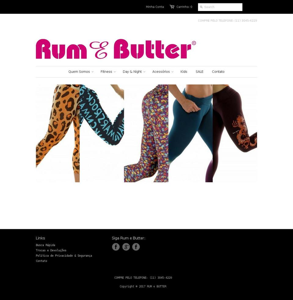 rumebutter.com.br shopify website screenshot