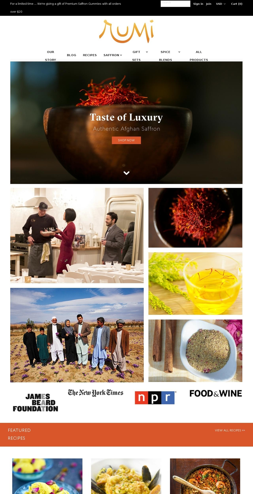 rumi.co shopify website screenshot